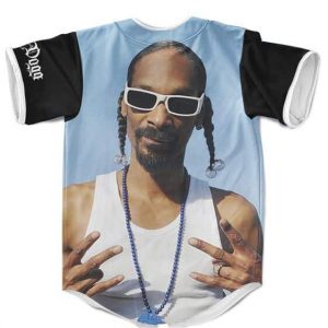 Calvin Broadus Snoop Dogg Blue Black Dope Baseball Shirt