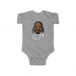 Chillin Snoop Doggy Dogg Minimalistic Portrait Art Baby Bodysuit