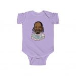 Chillin Snoop Doggy Dogg Minimalistic Portrait Art Baby Bodysuit