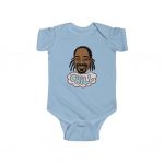 Chillin Snoop Doggy Dogg Minimalistic Portrait Art Baby Bodysuit