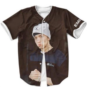 Cool Eminem Hip Hop Attire Nike Beanie Baseball Jersey