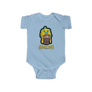 Cool Snoop Dogg In Fish Hat High And Faded Baby Romper