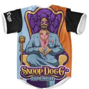 Cool Snoop Dogg Rap Empire Cartoon Art Baseball Jersey
