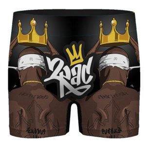 Crowned King 2Pac Amaru Shakur Rap Legend Men's Underwear