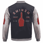 Detroit Rapper Slim Shady Eminem Middle Finger Varsity Jacket