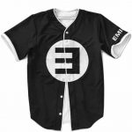 Dope Eminem Symbol Minimalist Black Baseball Jersey