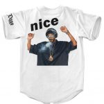 Dope Snoop Dogg Smoking Weed White Baseball Uniform