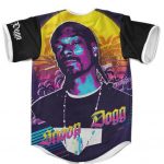 Dope Snoop Doggy Dogg Miami Retro Art Baseball Jersey