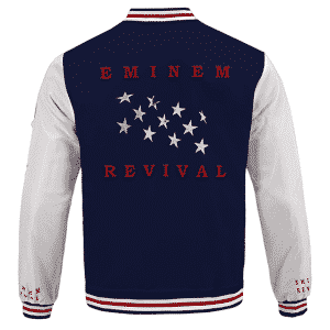Eminem Album Revival American Flag Inspired Varsity Jacket