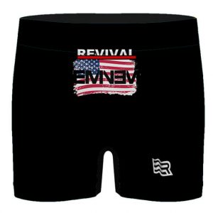 Eminem American Flag Revival Album Black Men's Boxers