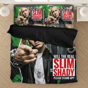Eminem Boombox The Real Slim Shady Please Stand Up Bed Linen