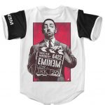 Eminem Holding Director's Clapperboard White Baseball Shirt