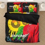 Eminem Middle Finger Sign The Slim Shady Vibrant Bed Linen