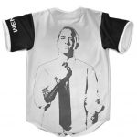 Eminem Monochrome Silhouette Rap Icon Baseball Uniform
