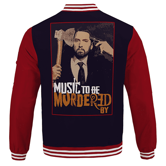 Eminem Music To Be Murdered By Album Logo Varsity Jacket