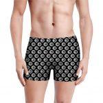 Eminem Name Initial Logo Pattern Black Men's Boxer Briefs