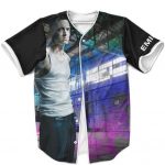 Eminem Rainbow Colours Background Baseball Uniform