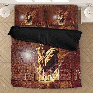 Eminem Rap Performace Unique Vintage Effect Bedding Set