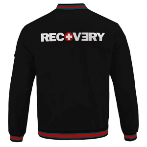Eminem Seventh Album Recovery Logo Minimalistic Bomber Jacket