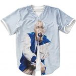 Eminem Slim Shady Minimalist Sky Blue Baseball Shirt