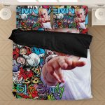 Eminem The Real Slim Shady Scribbled Art Bedding Set