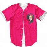 Eminem’s Side View Minimalist Logo Torch Red Baseball Shirt