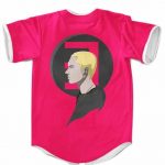 Eminem’s Side View Minimalist Logo Torch Red Baseball Shirt