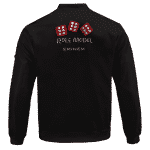 Eminem's Song Role Model Red Dice Logo Black Bomber Jacket