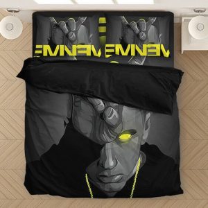 Epic Eminem Devil Horns And Angel's Halo Bedclothes