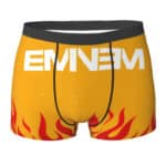 Fiery Eminem 8 Mile Logo Yellow Men's Boxer Briefs