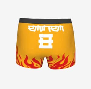 Fiery Eminem 8 Mile Logo Yellow Men's Boxer Briefs