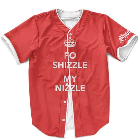 Fo Shizzle My Nizzle Red Snoop Dogg Baseball Jersey