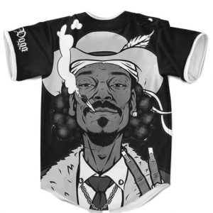 Gentleman Snoop Dogg Art Dope Black Baseball Uniform