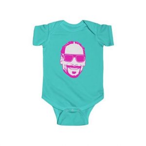 Happy Go Lucky Snoop Dogg Neon Pink Dope Baby Bodysuit