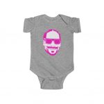 Happy Go Lucky Snoop Dogg Neon Pink Dope Baby Bodysuit