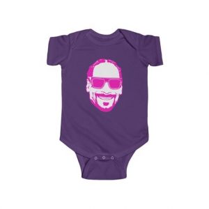 Happy Go Lucky Snoop Dogg Neon Pink Dope Baby Bodysuit