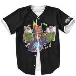 Happy Snoop Dogg Holding Bags of Weed Black Baseball Shirt