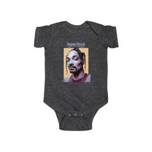 Hip Hop Artist Snoop Dogg Vectorized Portrait Baby Romper