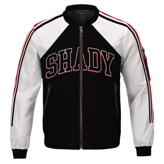 Hip-Hop Rap Icon Slim Shady Black & White Varsity Jacket