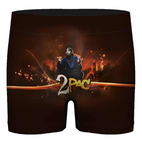 Hip-Hop Rapper 2Pac Makaveli Shakur Art Dope Men's Boxer