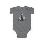 Hip-Hop Rapper Eminem Skull Art Portrait Dope Baby Romper