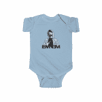Hip-Hop Rapper Eminem Skull Art Portrait Dope Baby Romper