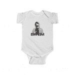 Hip-Hop Rapper Eminem Skull Art Portrait Dope Baby Romper