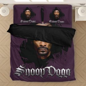 Hip Hop Snoop Dogg Minimalist Dark Violet Bed Linen