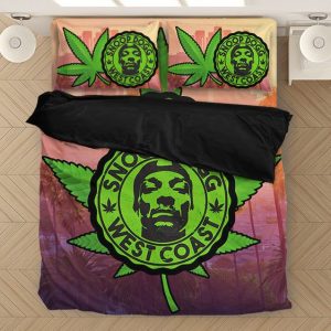 Long Beach Snoop Dogg West Coast Weed Logo Bed Linen