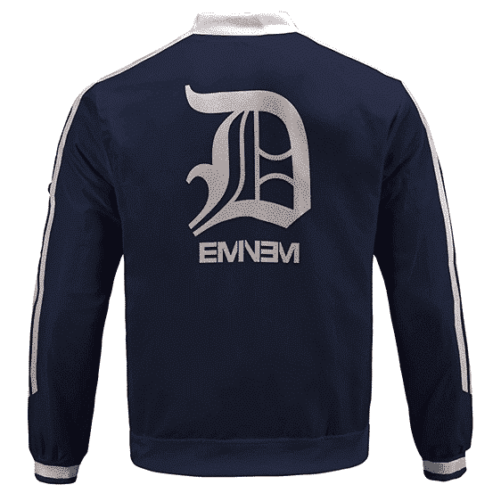Marshall Mathers Eminem D12 Logo Dope Navy Bomber Jacket