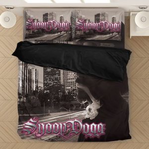 Monochrome City Background Snoop Dogg Smoke Out Bed Linen