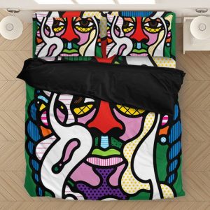 Multicolor Abstract Snoop Doggy Dogg Dope Bedclothes