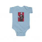 Music To Be Murdered By Eminem Holding Mask Baby Romper