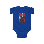 Music To Be Murdered By Eminem Holding Mask Baby Romper